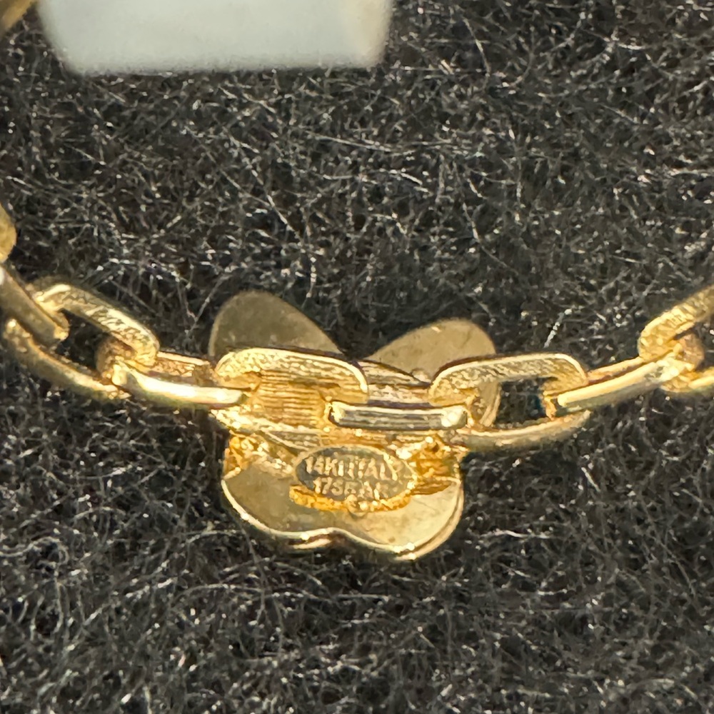14K solid gold link ring - Picture 7 of 7